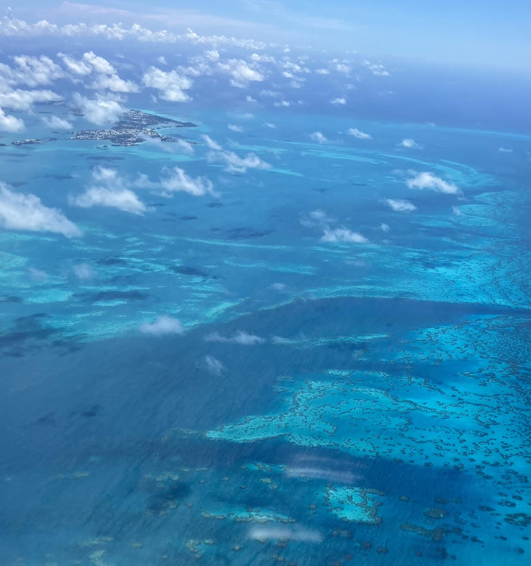 Bermuda from an aerial vantage 