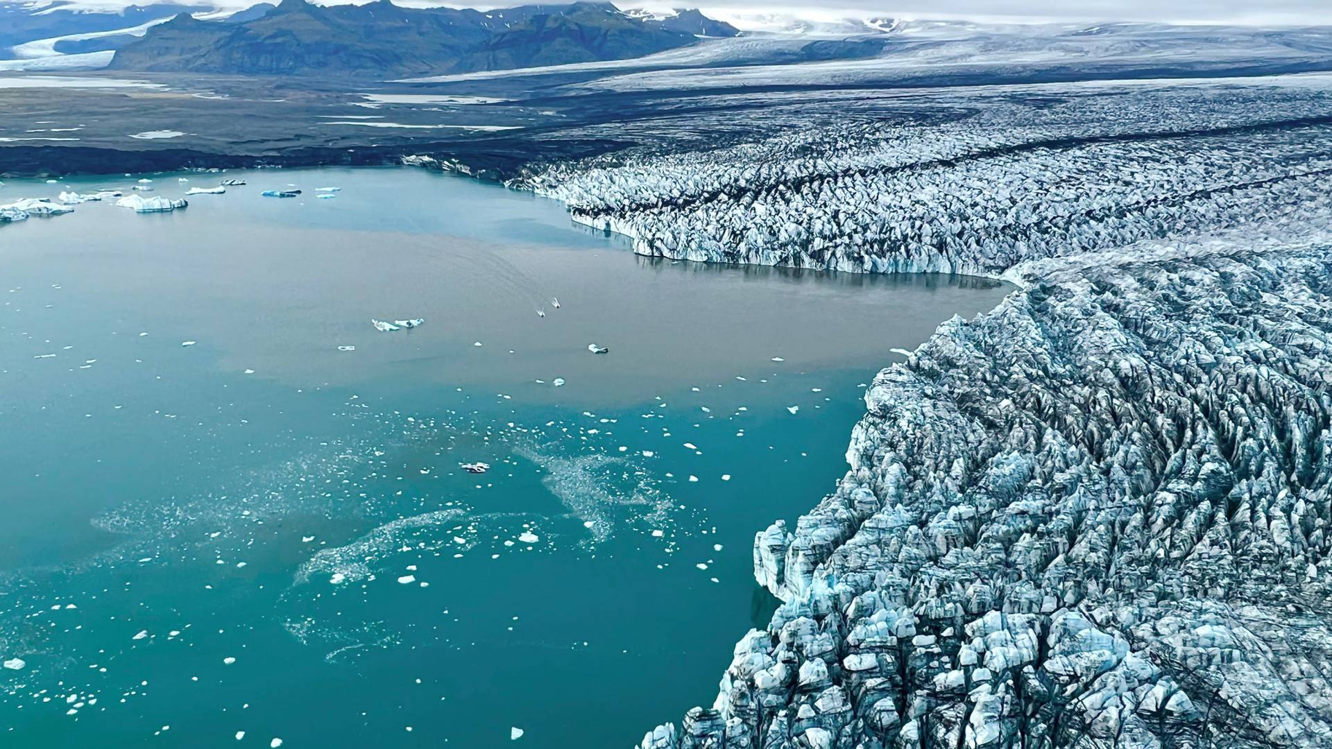 The rapid melting of Breiðamerkurjökull,