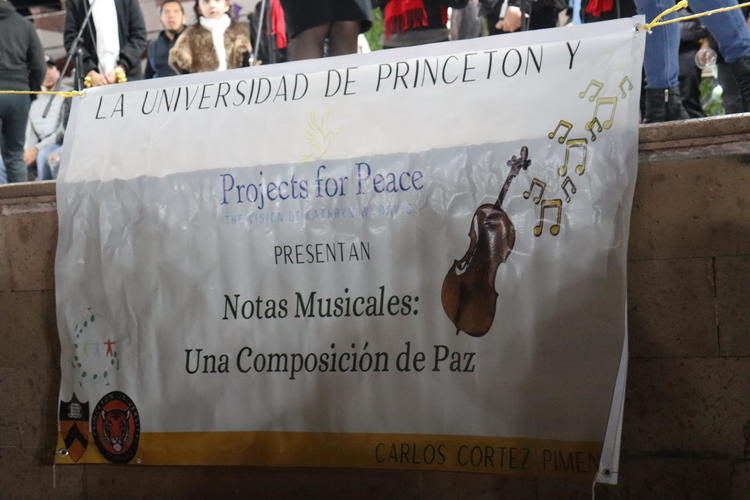 A sign for the Musical Notes concert