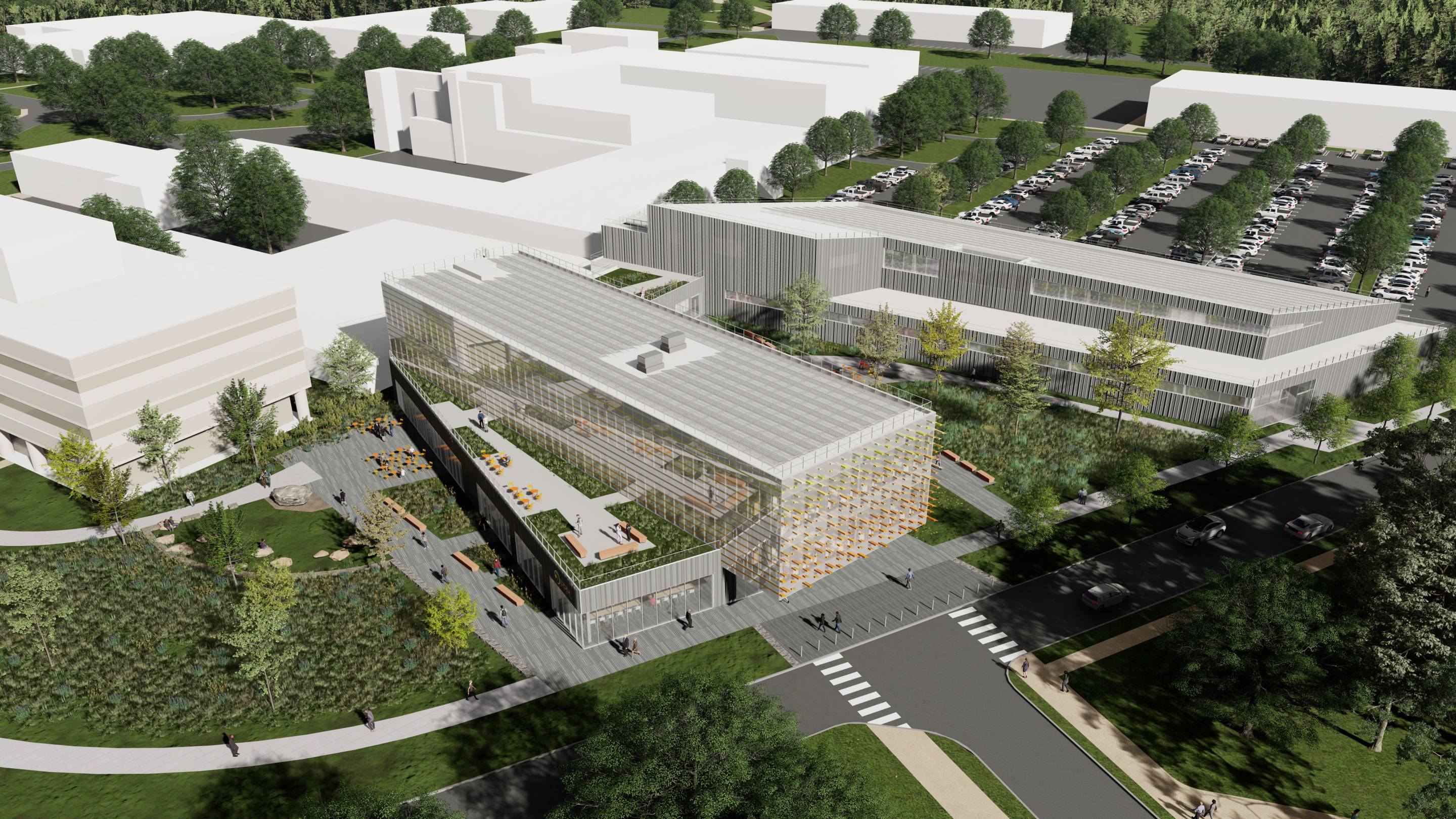 Aerial view of proposed Princeton Plasma Innovation Center