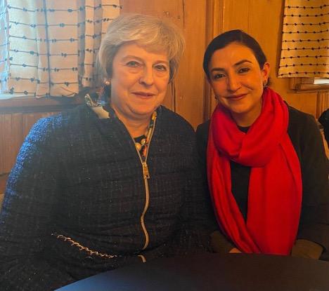 A picture with Raz and the former Prime Minister of the United Kingdom, Theresa May