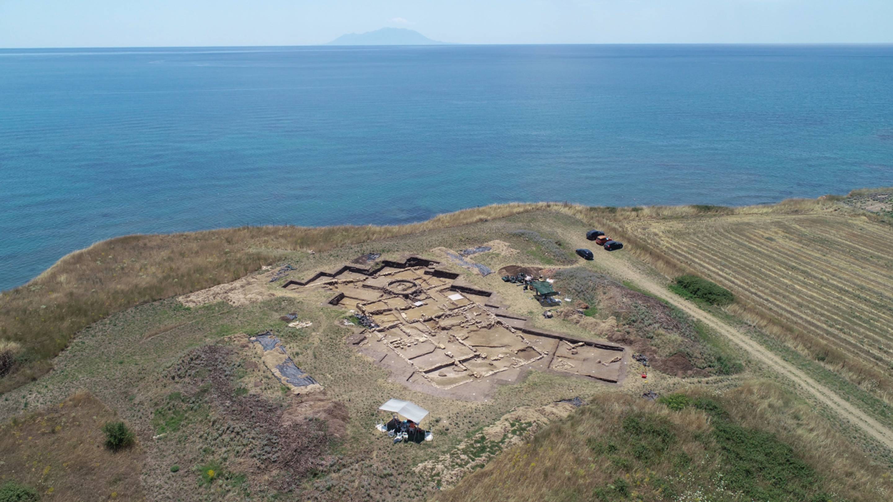 The Molyvoti, Thrace, Archaeological Project (MTAP) captured by drone.