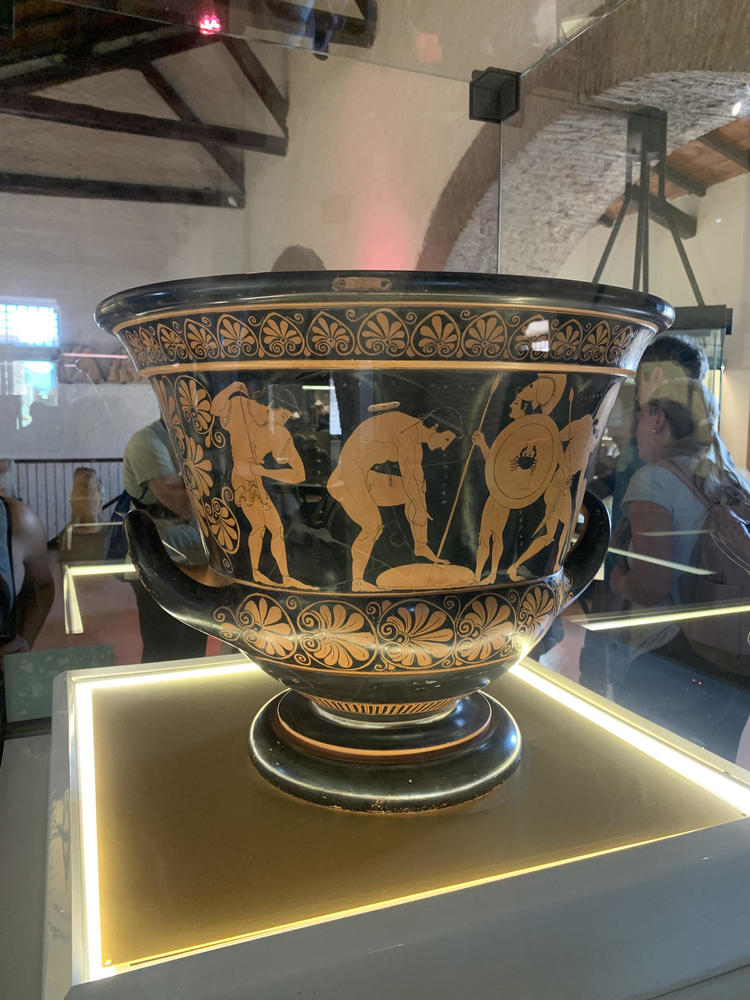 The Sarpedon Krater on Display