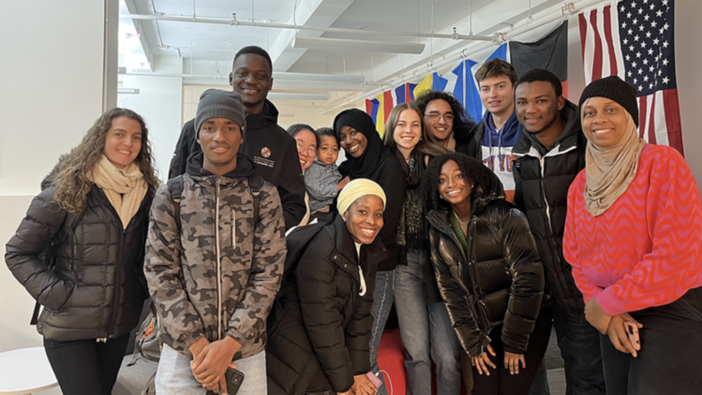 FRE 372 students meet with Project Rousseau students and clients in New York