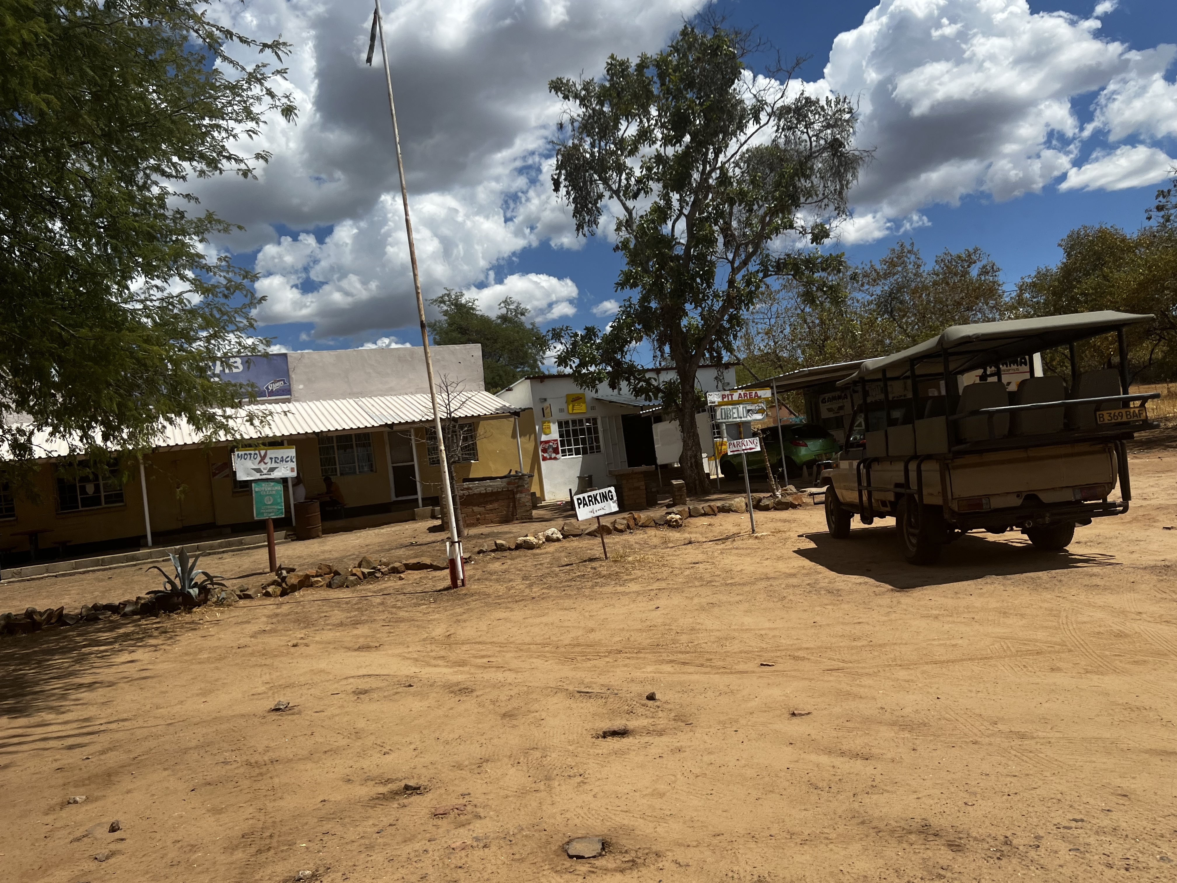 A dusty farm in Botswana