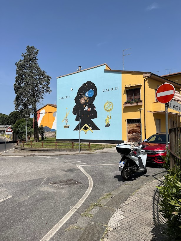 An image of a painted image on a building