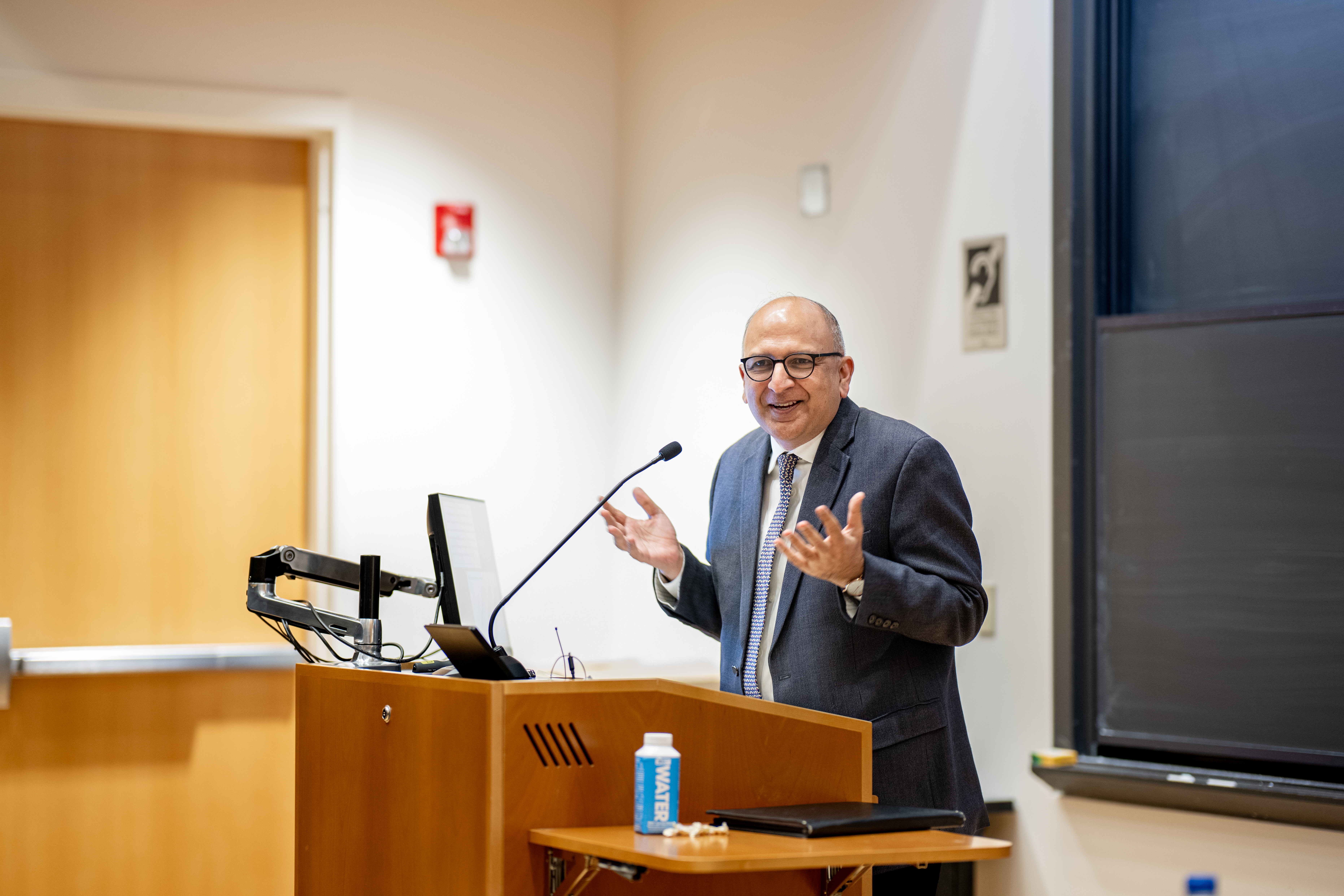 Pratap Bhanu Mehta addressing an event