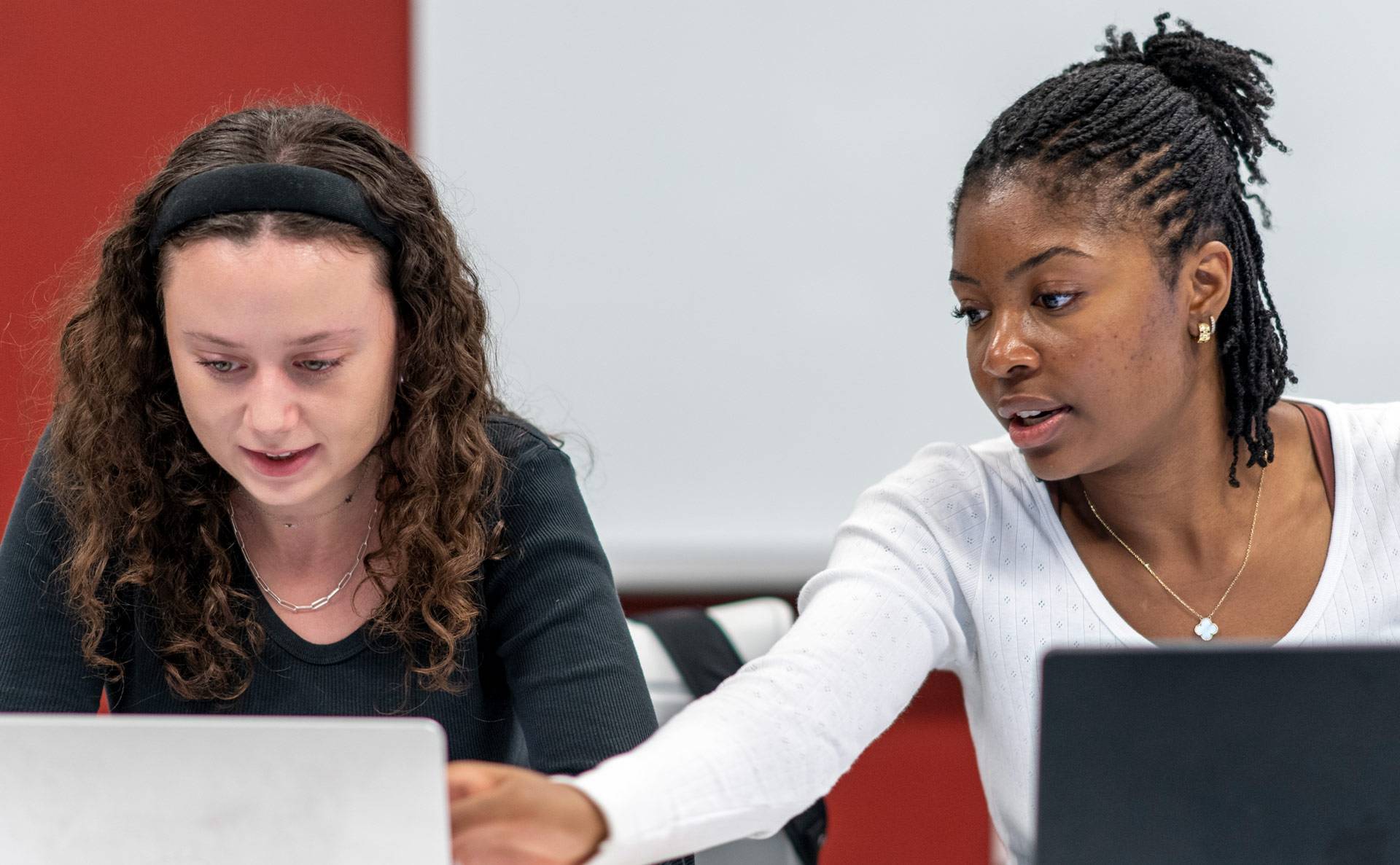 Emilia Reay (left) and Olamide Falayi 