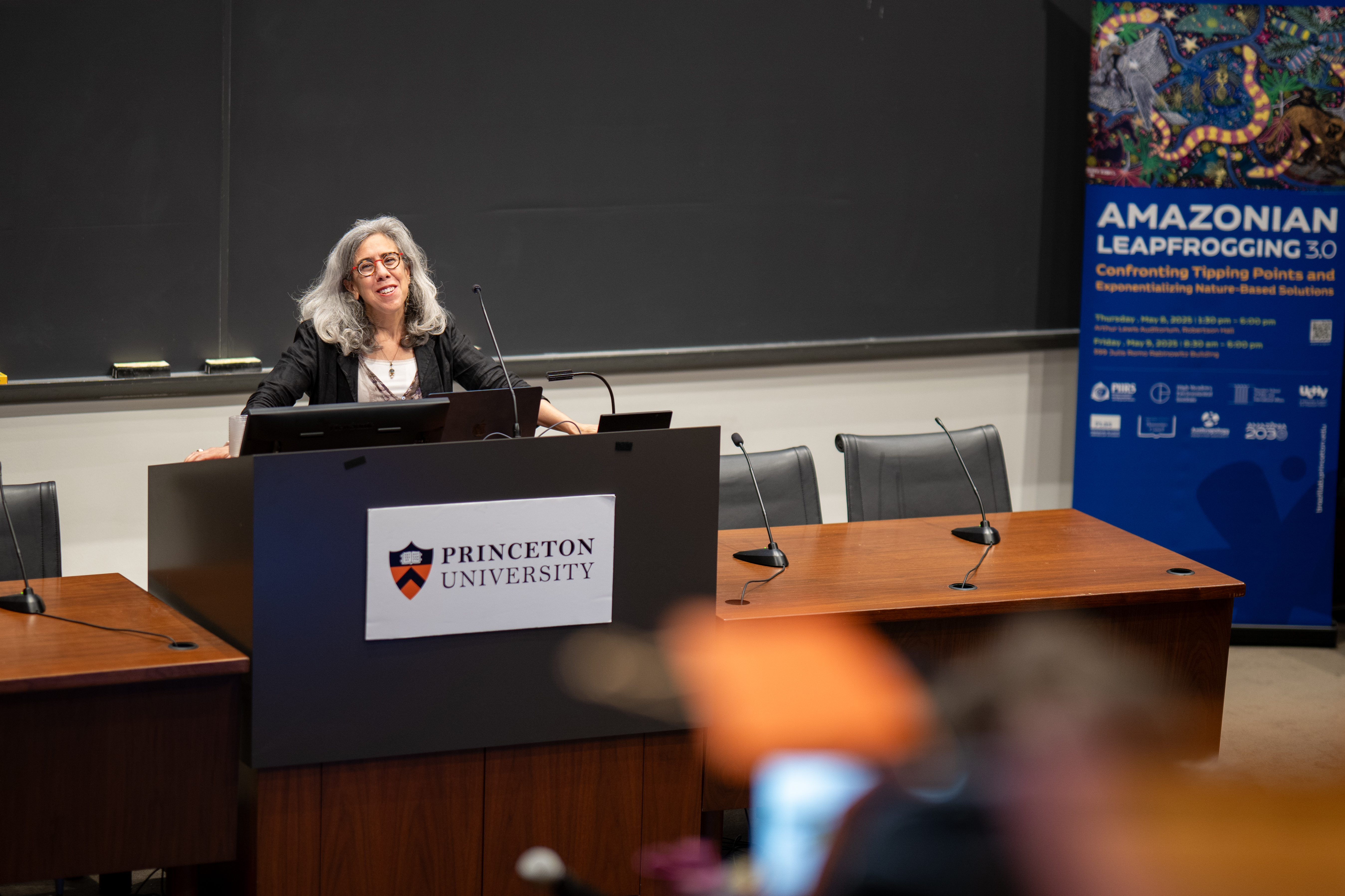 Prof. Deborah Yashar addresses the conference participants.