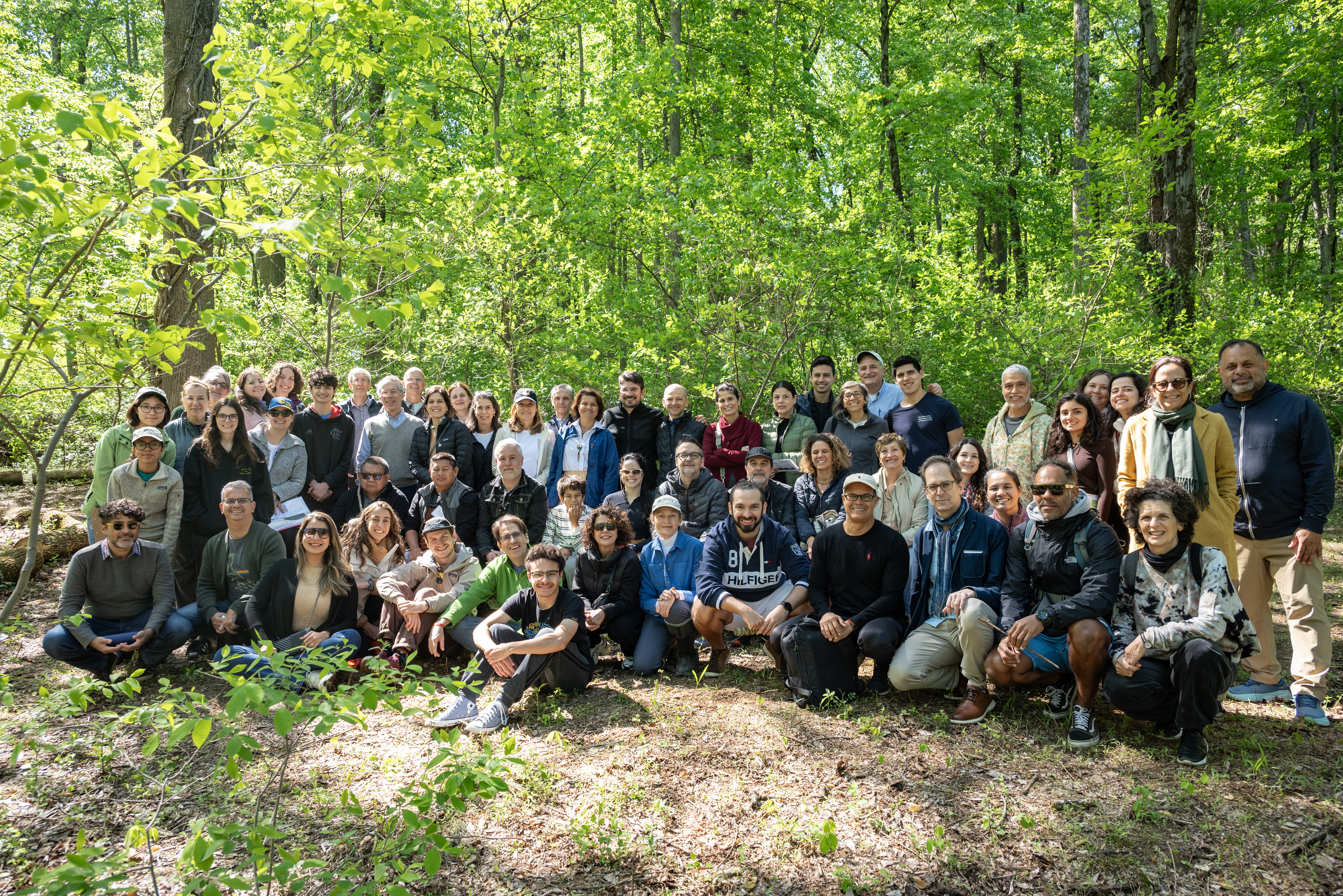conference participants at the Ridgeview Woods.