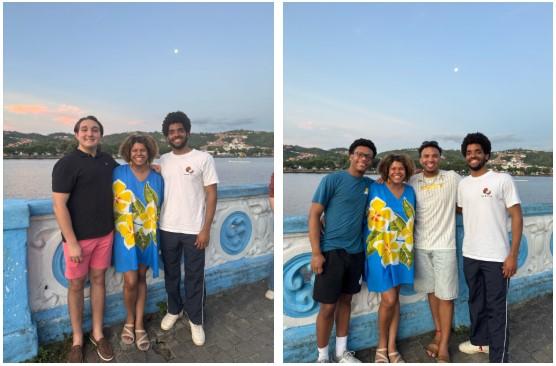 People posing for a picture