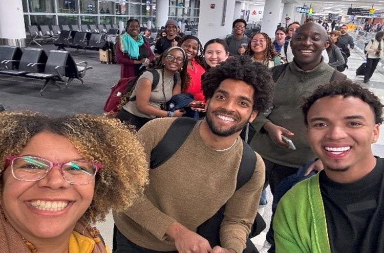 People posing for a picture