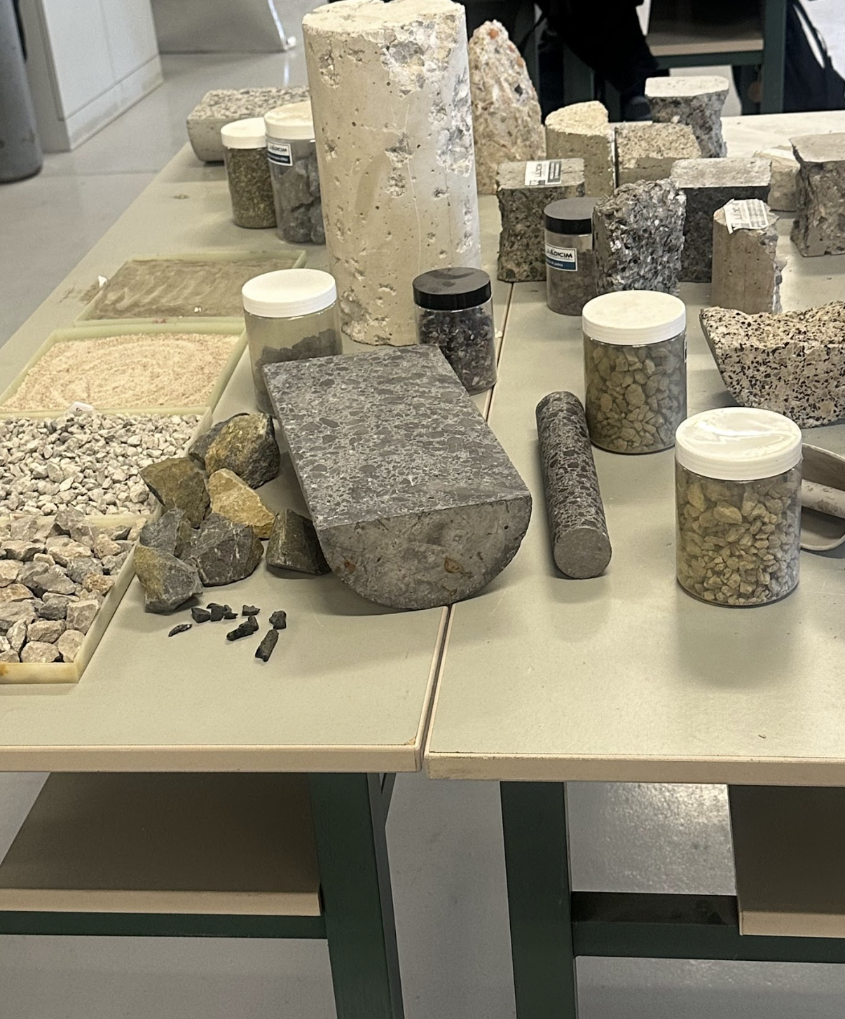 a bunch of rocks on a table