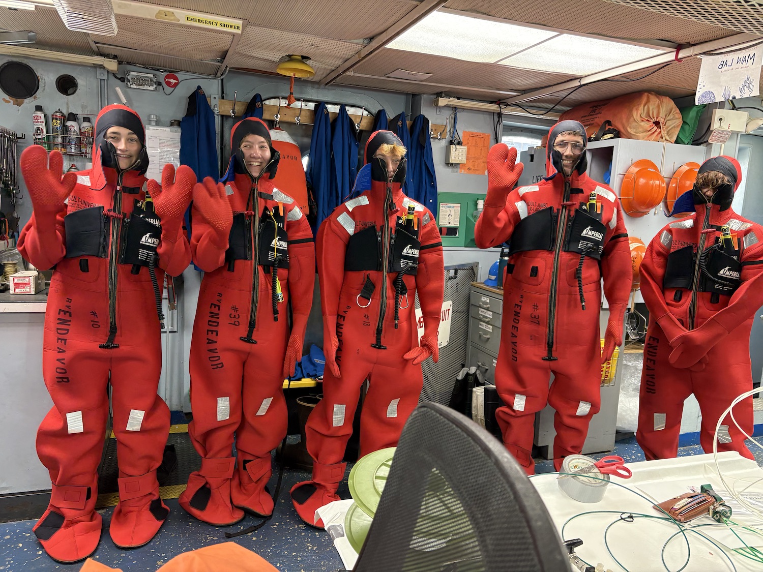 5 students dressed in deep sea 