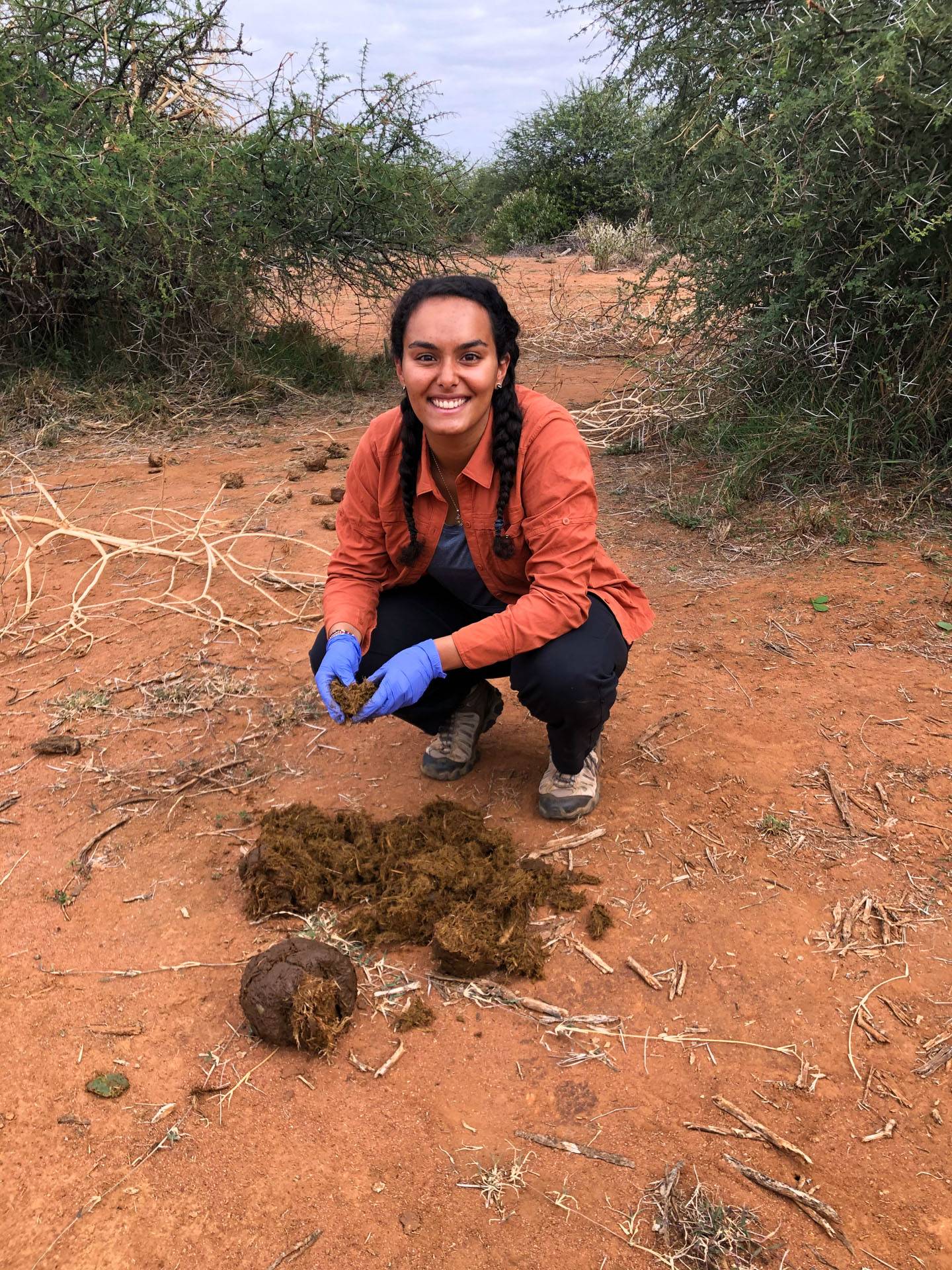 Finote Gijsman pauses in her work at Kenya’s Mpala Research Centre