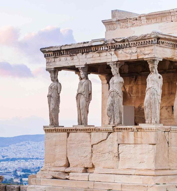 Ancient statues in Athens