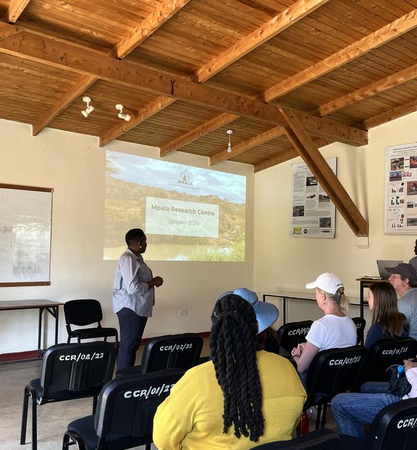 A presentation at Mpala