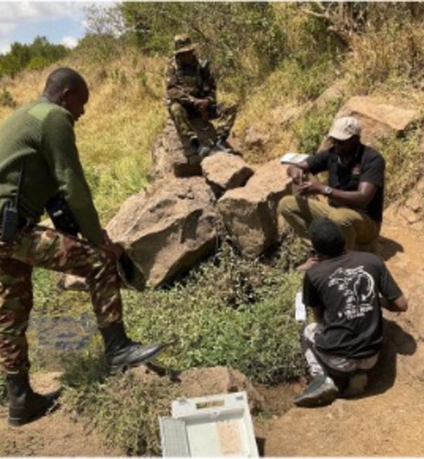 graduate student conducting research on water chemistry at Mpala
