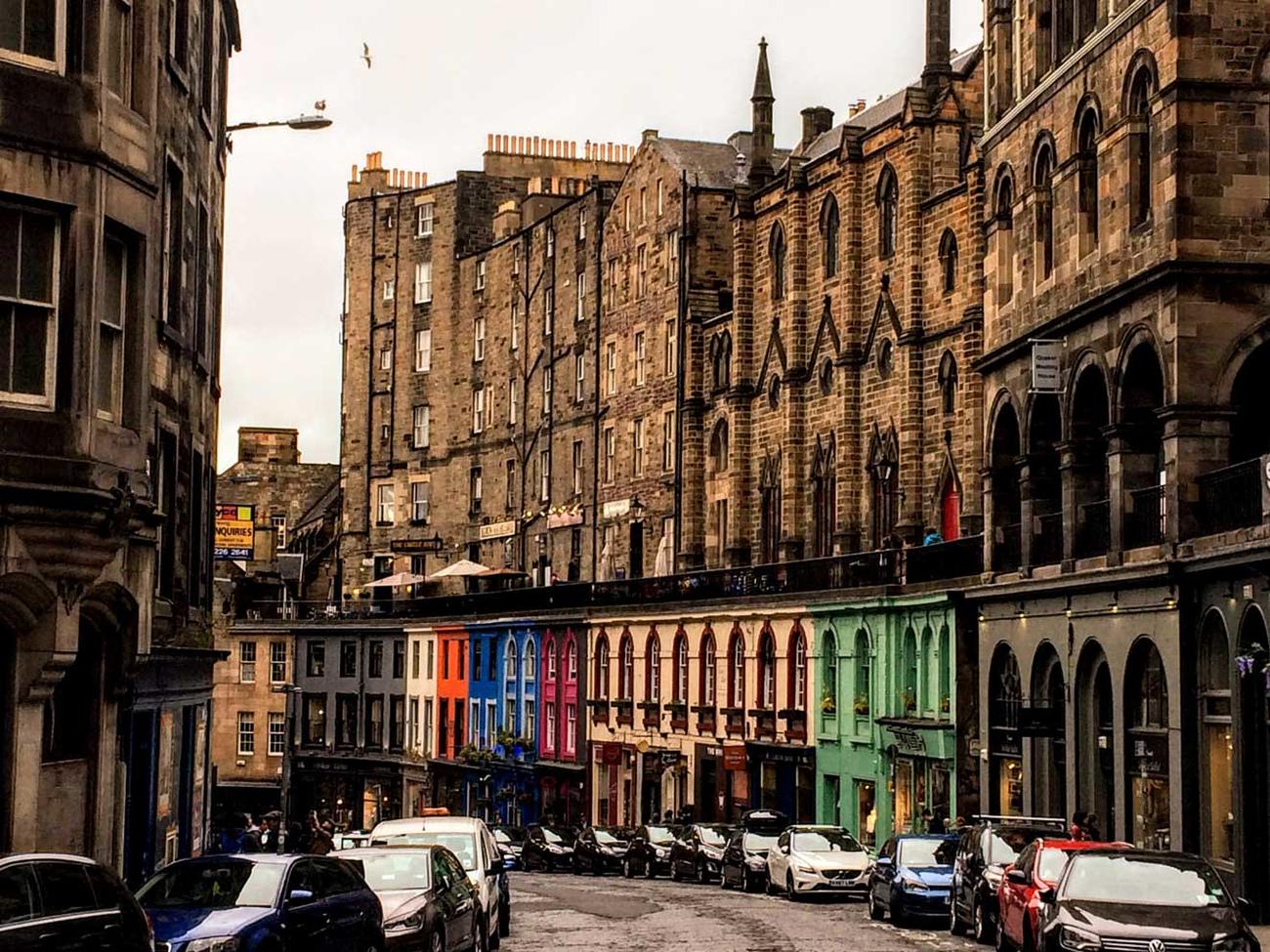 A Scottish street scene