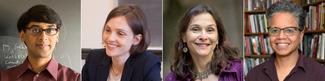 Headshots of the four recipients of the fellowship.