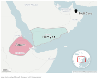 A map of the Arabian Peninsula.