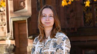 Iuliia Skubytska, a Ukrainian historian who was director of the War Childhood Museum in Kyiv when the war broke out, is teaching a spring undergraduate course at Princeton on oral history and trauma. 