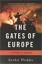 Bookcover jacket for Gates of Europe which displays a grim battelfield