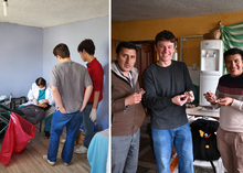 A picture of people posing.