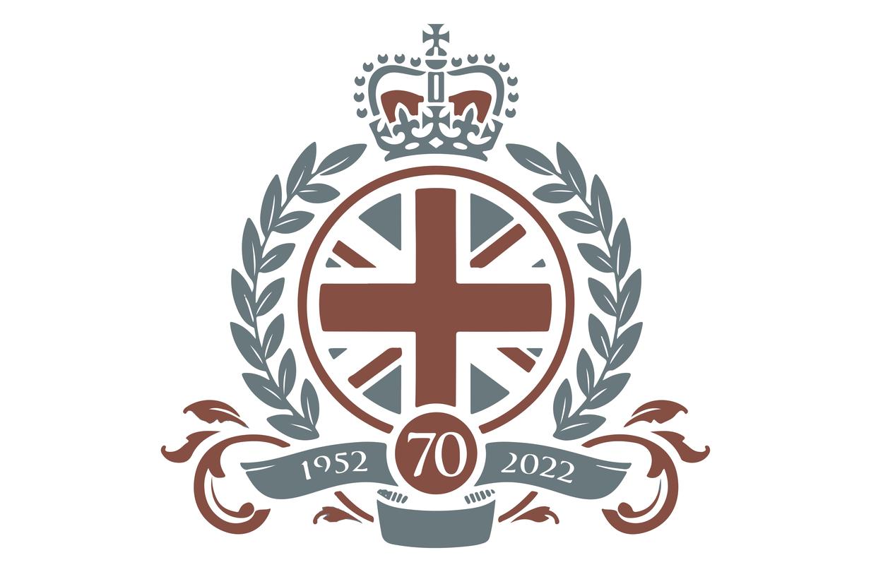 The official logo of Queen Elizabeth's Platinum Jubilee celebration