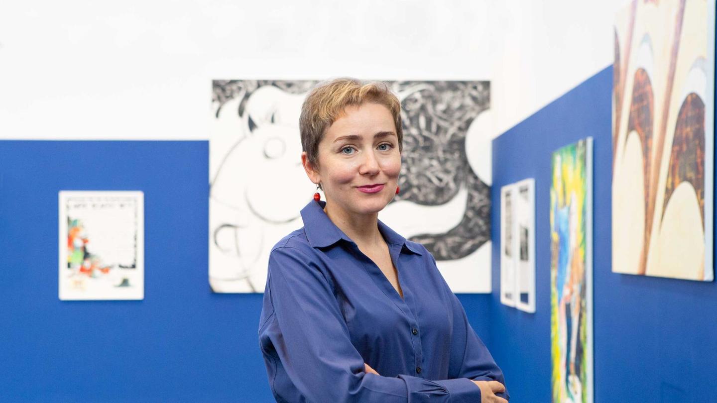 Yana Prymachenko, a Ukrainian historian, is one of 14 Ukrainian and Russian at-risk scholars visiting Princeton this academic year following the Feb. 24 Russian invasion of Ukraine.