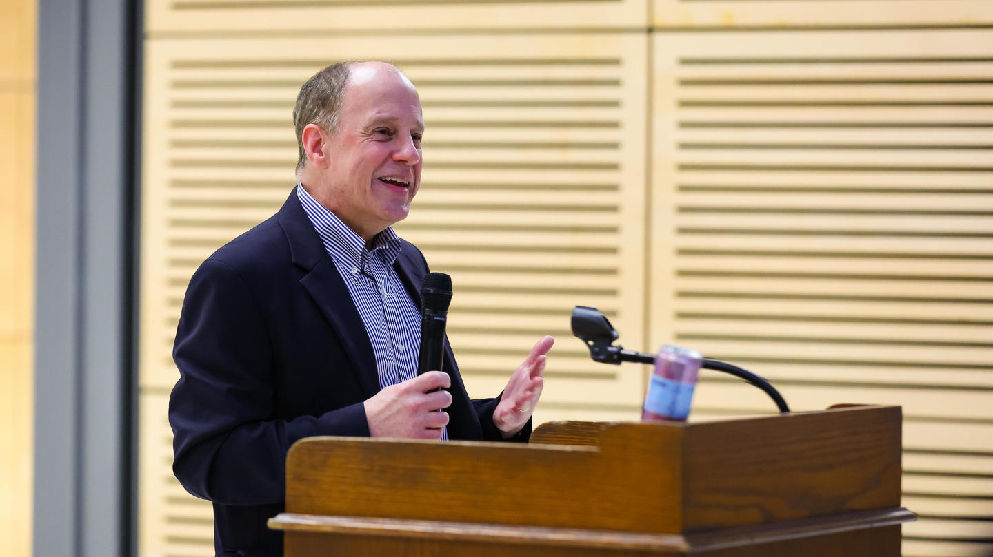 James Raymo, the Henry Wendt III '55 Professor of East Asian Studies, professor of sociology, and inaugural director of GJL, shares his opening remarks.