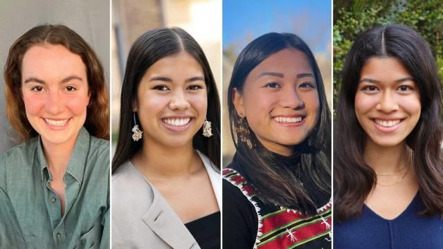 headshots of all four reachout fellowship recipients