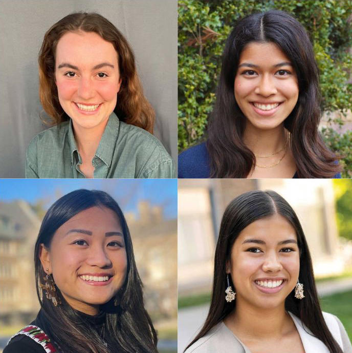 Sarah Brown, Caroline Subbiah, Marissa Mejia and Mandy Qua