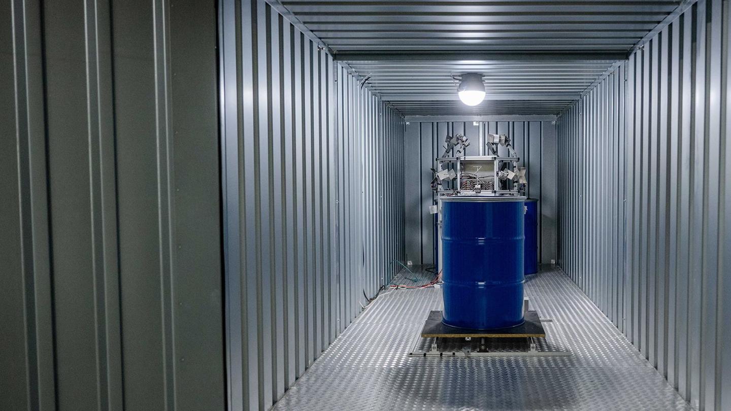 Server in a metal room