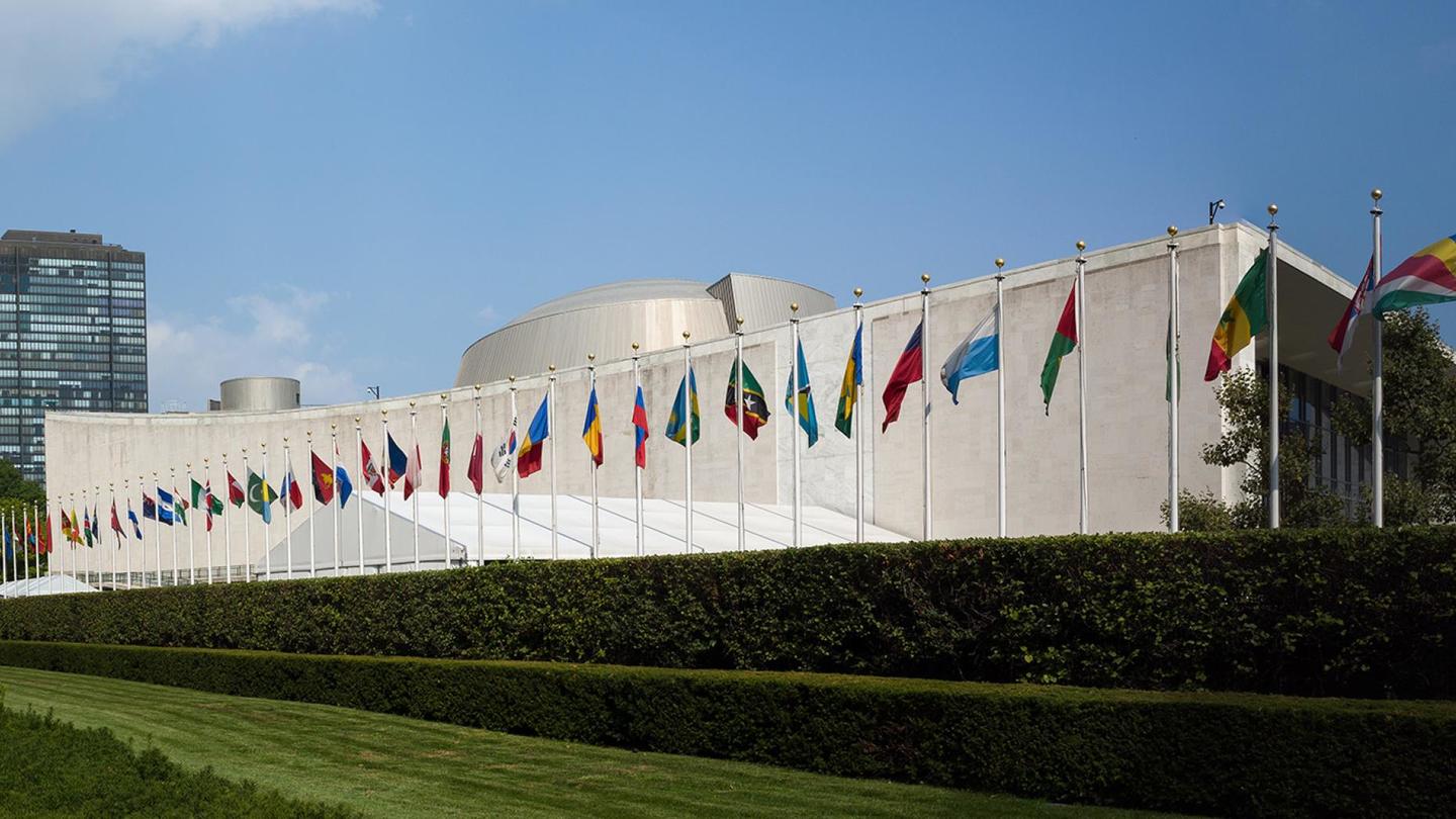 The UN building