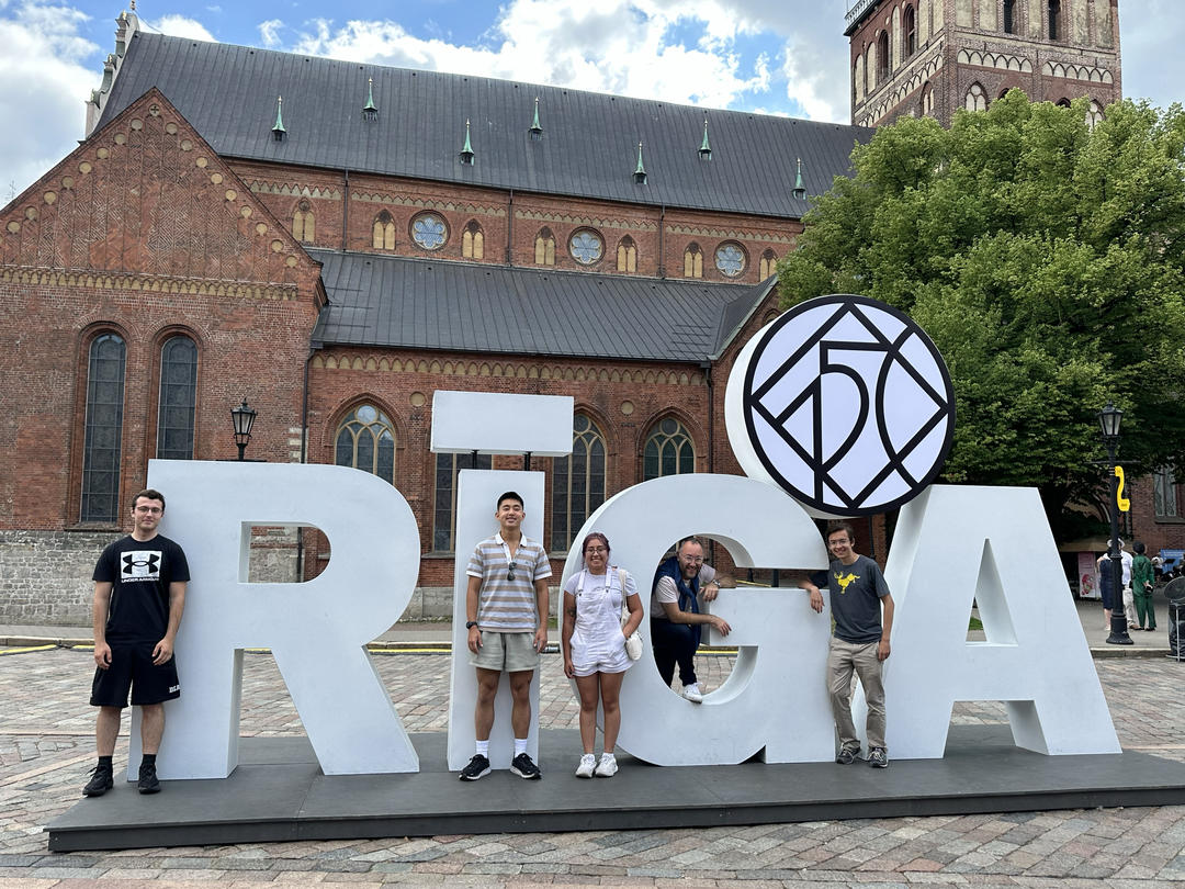 Students studying abroad in Estonia and Latvia during Summer 2023