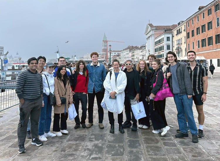 Princeton Students and Professor in Venice