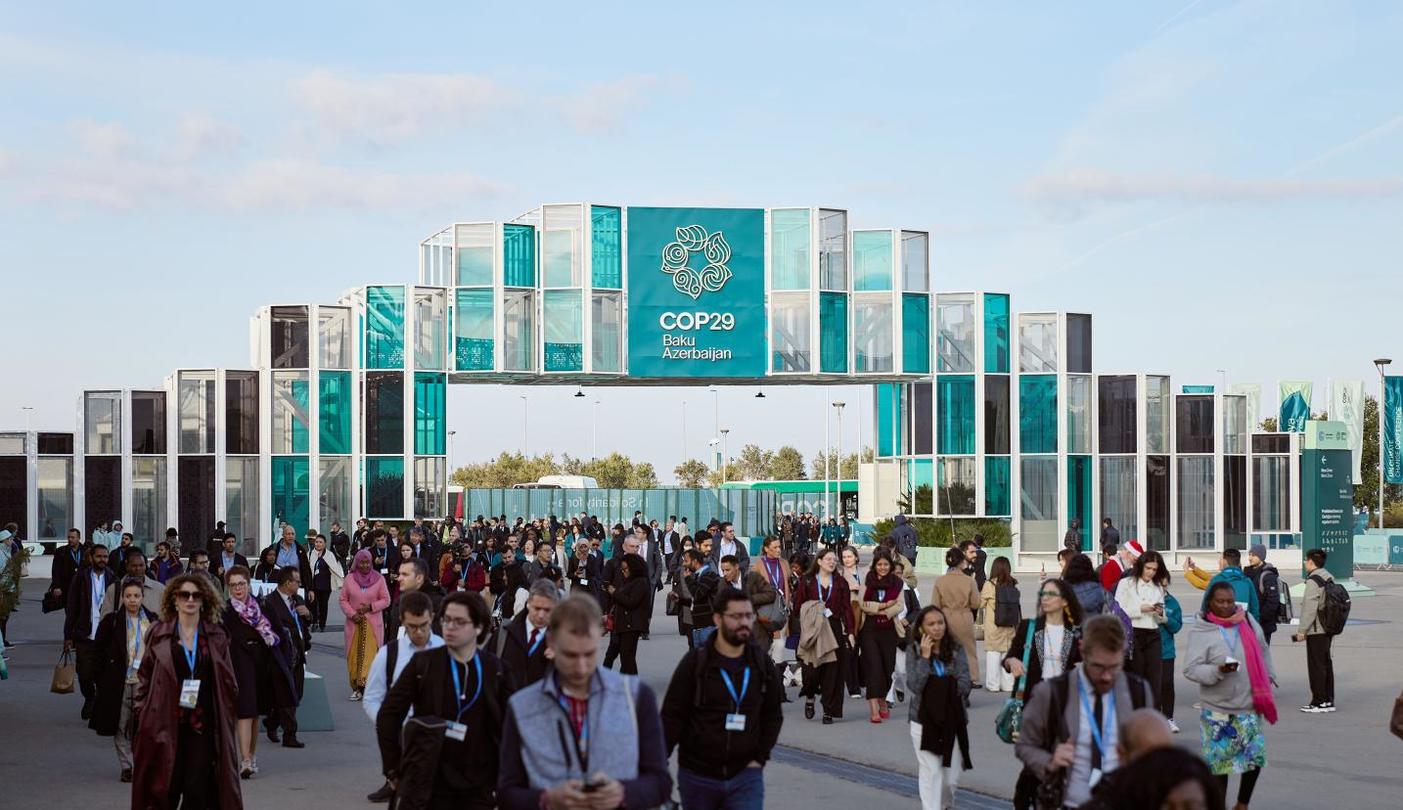 image of cop29 conference entrance