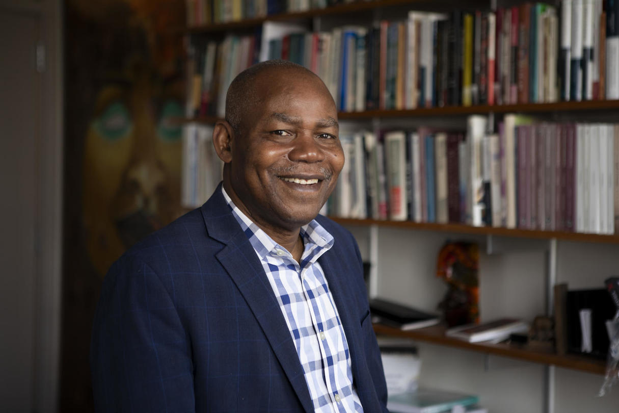 Leonard Wantchekon, James Madison Professor of Political Economy. Photo by Denise Applewhite Leonard Wantchekon, James Madison Professor of Political Economy. Photo by Denise Applewhite