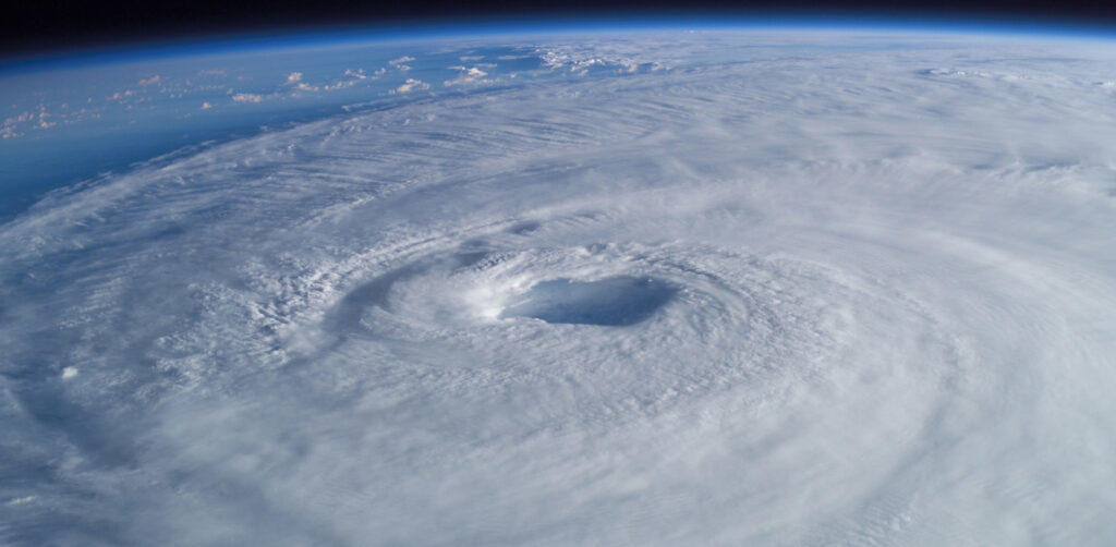 picture of hurricane from space