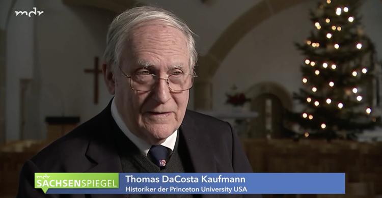 DaCosta Kaufmann is interviewed for the German Sachsen Spiegel program
