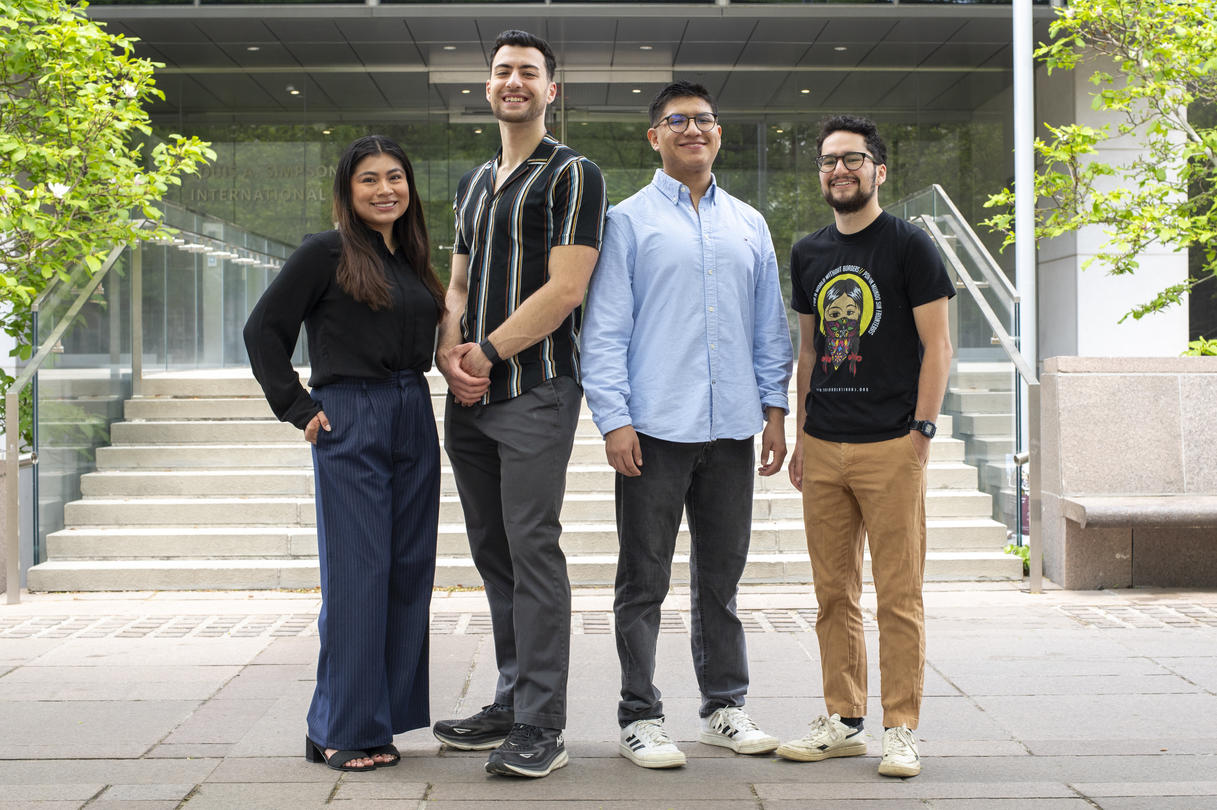 Beatriz Alcala-Ascencion ‘25, Thomas Coulouras ‘25, Gustavo Blanco-Quiroga ‘25 and Alan Plotz ‘25 Beatriz Alcala-Ascencion ‘25, Thomas Coulouras ‘25, Gustavo Blanco-Quiroga ‘25 and Alan Plotz ‘25