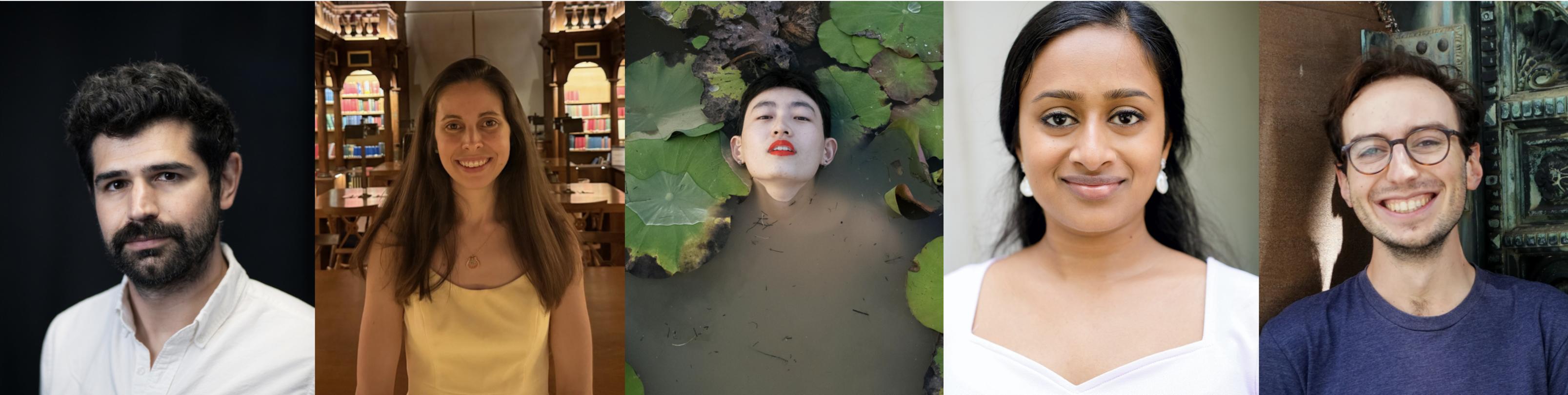 A photo array of the five subjects of the story