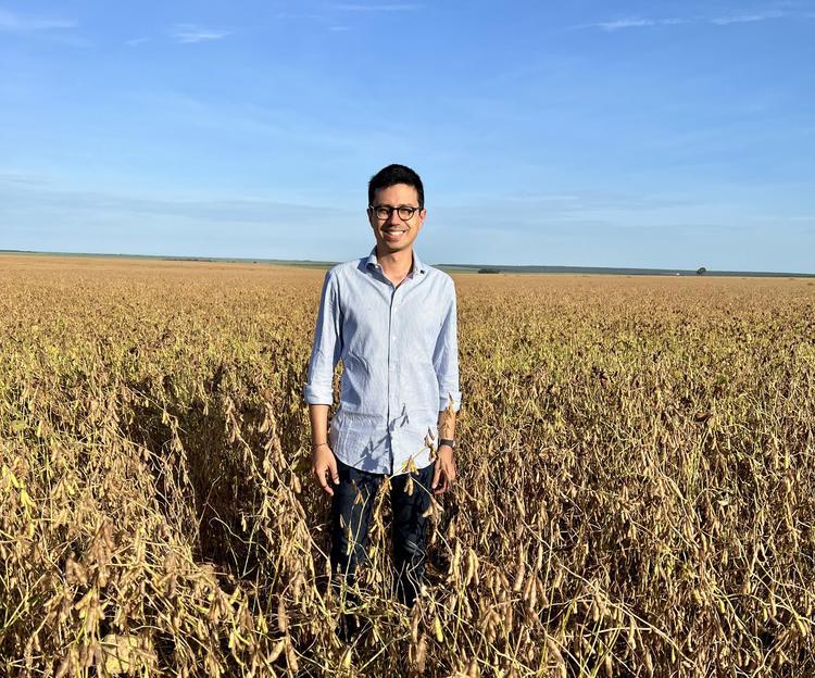 A man standing on a field