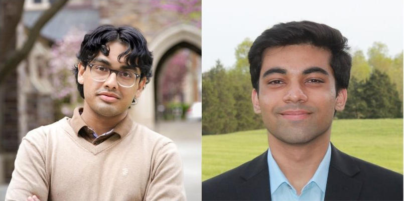 Princeton juniors Kaivalya Kulkarni and Pranav Mathur 