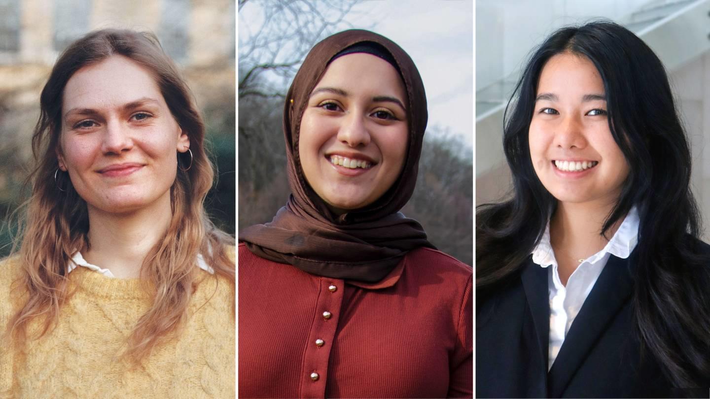 Sachs Scholars 2026: Darina Andriychenko, Sukaina Shivji and Laura Zhang