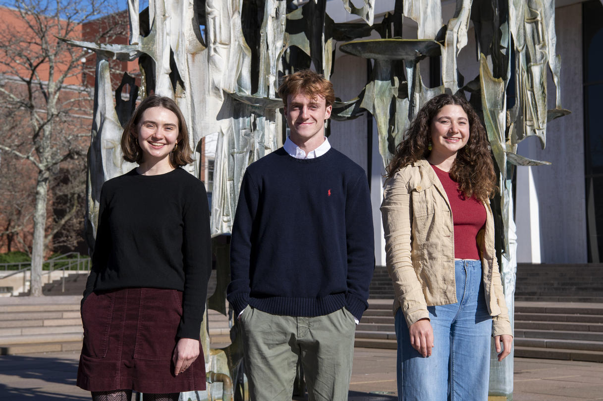 Princeton University seniors Uma Fox, Raphaela Gold and William Travis have been awarded the Henry Richardson Labouisse 1926 Prize to pursue international civic engagement projects for one year following graduation.