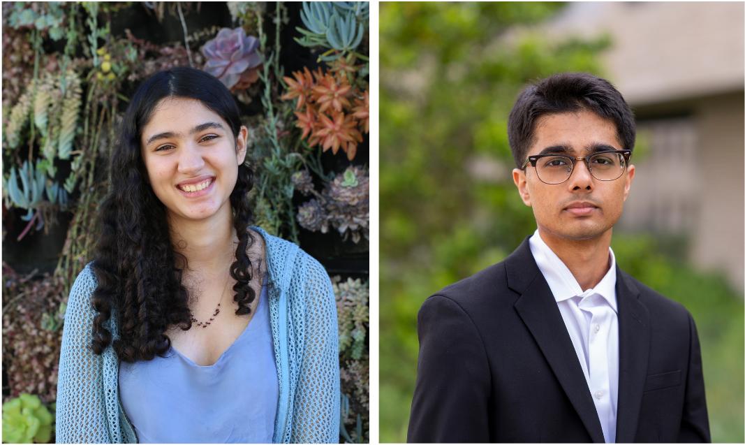 Princeton Class of 2027 members Lilia Burtonpatel and Ram Narayanan named Goldwater scholars 