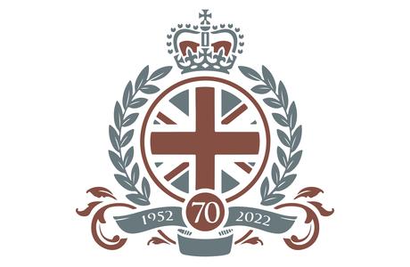 The official logo of Queen Elizabeth's Platinum Jubilee celebration