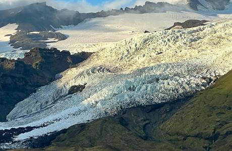 A shrinking glacier in Iceland.